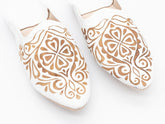 Moroccan White Women Babouche